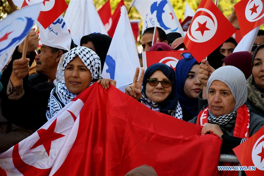 TUNIS-TUNISIA-POPULAR UPRISINGS-ANNIVERSARY