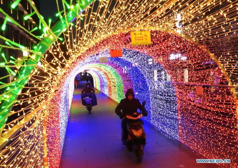 #CHINA-LIANYUNGANG-LIGHT SHOW (CN)