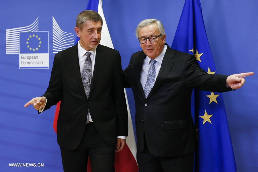 BELGIUM-BRUSSELS-EU-JUNCKER-CZECH REPUBLIC-PM-MEETING