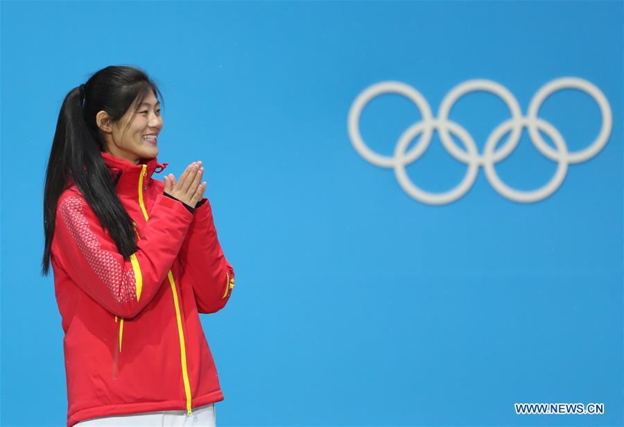 (SP)OLY-SOUTH KOREA-PYEONGCHANG-SNOWBOARD-LADIES' HALFPIPE-MEDAL CEREMONY