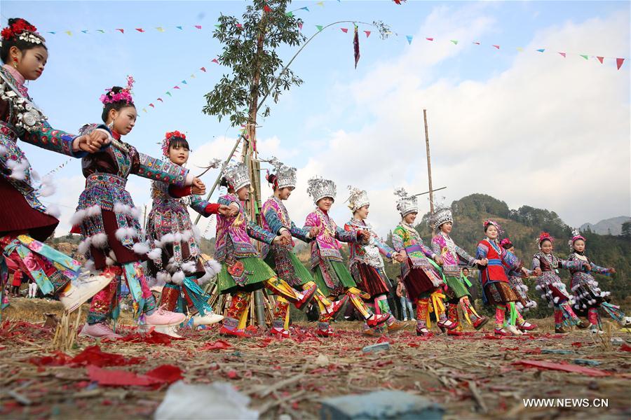 #CHINA-GUIZHOU-MIAO ETHNIC GROUP-FOLK EVENT (CN)