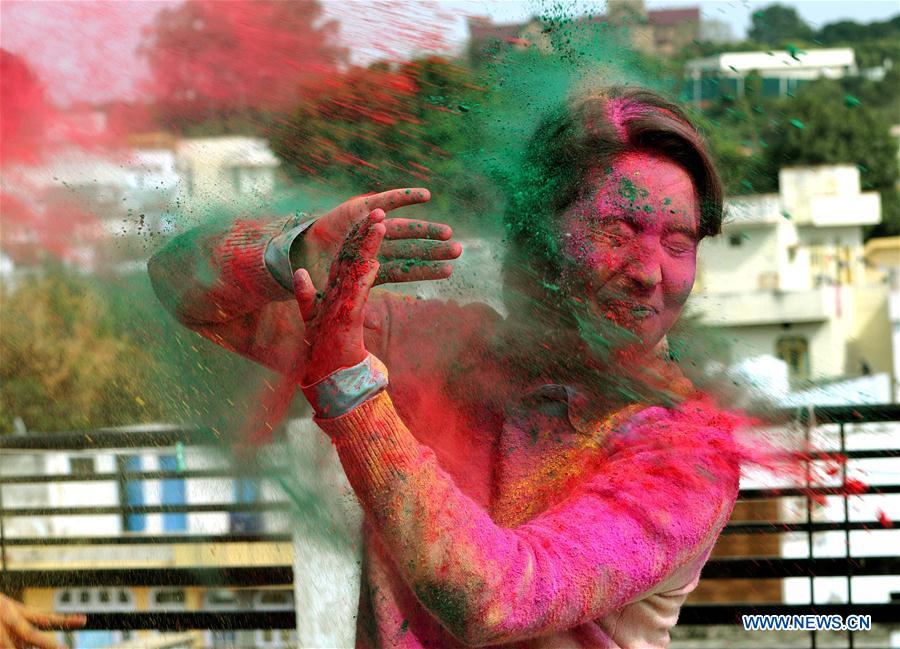 INDIAN-CONTROLLED KASHMIR-JAMMU-HOLI FESTIVAL