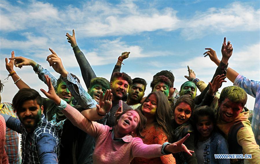 INDIAN-CONTROLLED KASHMIR-JAMMU-HOLI FESTIVAL