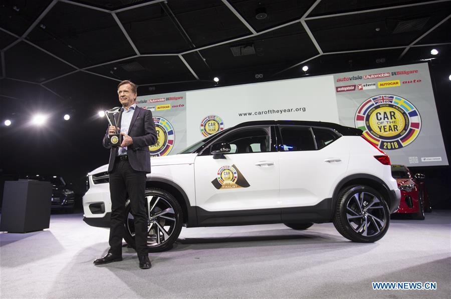 SWITZERLAND-GENEVA-MOTOR SHOW-CAR OF THE YEAR-VOLVO XC40