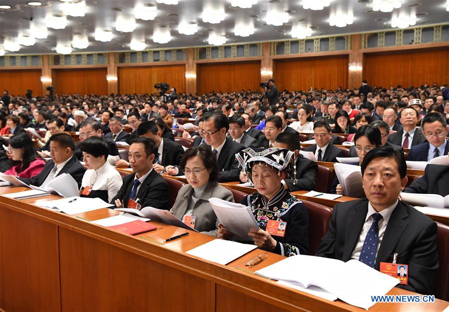 (TWO SESSIONS)CHINA-BEIJING-NPC-SECOND PLENARY MEETING (CN)