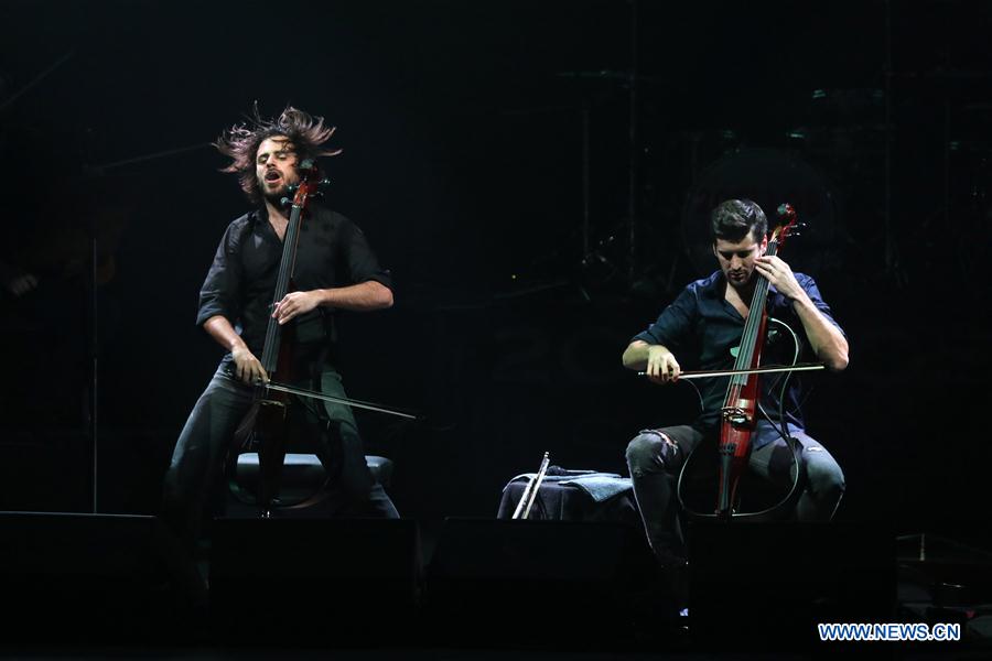 BOSNIA AND HERZEGOVINA-SARAJEVO-CONCERT-2CELLOS