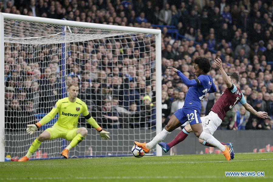 (SP)BRITAIN-LONDON-FOOTBALL-PREMIER LEAGUE-CHELSEA VS WEST HAM UNITED