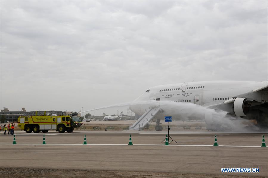 ISRAEL-TEL AVIV-AIRPORT-EMERGENCY DRILL