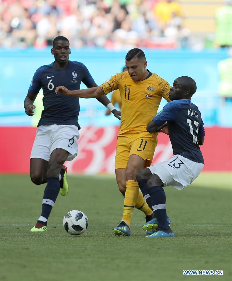 (SP)RUSSIA-KAZAN-2018 WORLD CUP-GROUP C-FRANCE VS AUSTRALIA