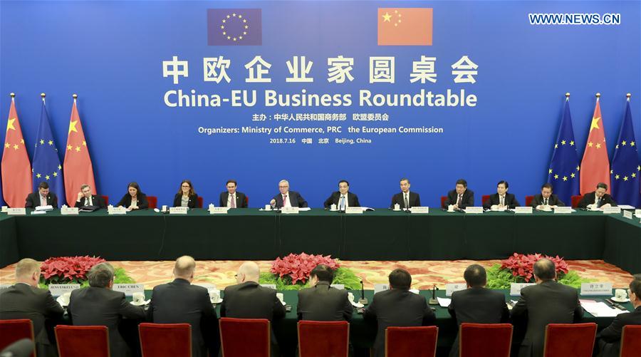 CHINA-EU-LI KEQIANG-JUNCKER-ROUNDTABLE (CN)