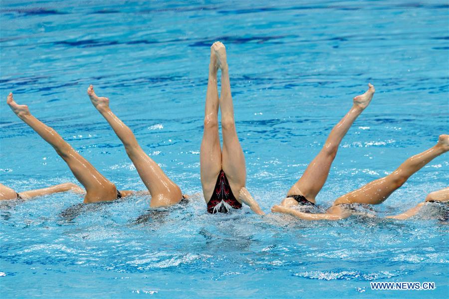 (SP)HUNGARY-BUDAPEST-FINA-ARTISTIC SWIMMING-WORLD CHAMPIONSHIPS-TEAM FREE