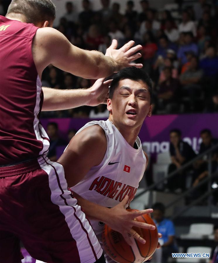 (SP)INDONESIA-JAKARTA-ASIAN GAMES-BASKETBALL-QATAR VS HONG KONG