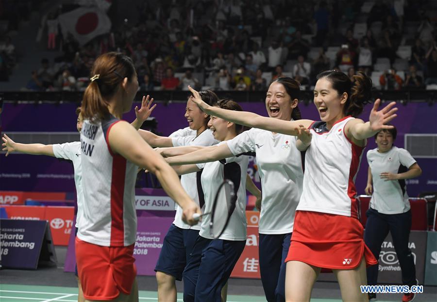 (SP)INDONESIA-JAKARTA-ASIAN GAMES-BADMINTON-WOMEN'S TEAM FINAL