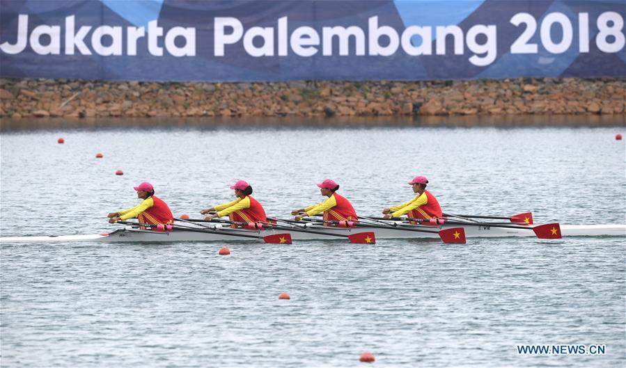 (SP)INDONESIA-PALEMBANG-ASIAN GAMES-WOMEN'S LIGHTWEIGHT QUADRUPLE SCULLS