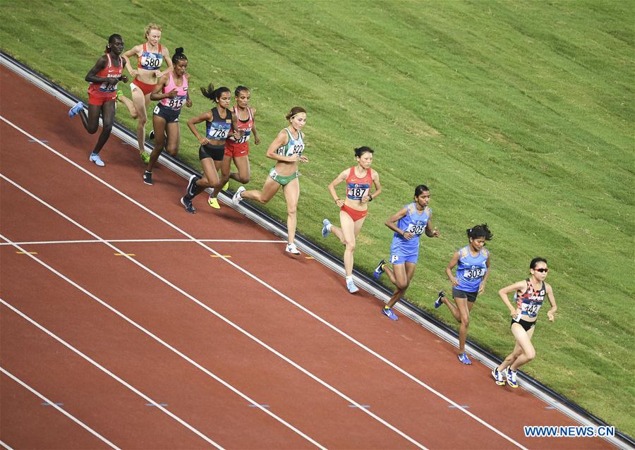 (SP)INDONESIA-JAKARTA-ASIAN GAMES-ATHLETICS-WOMEN'S 10000M FINAL