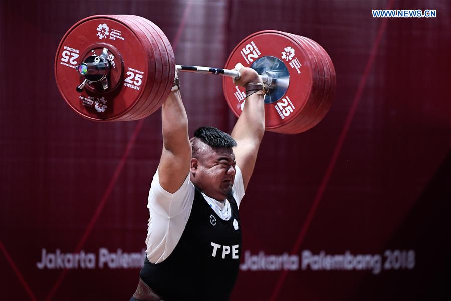 (SP)INDONESIA-JAKARTA-ASIAN GAMES-WEIGHTLIFTING-MEN'S +105KG