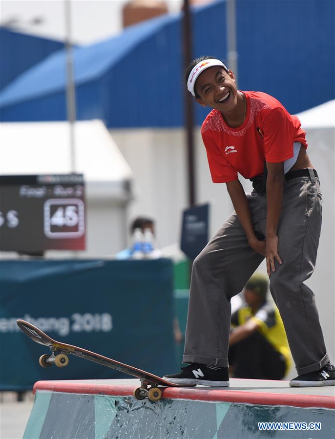 (SP)INDONESIA-PALEMBANG-ASIAN GAMES-SKATEBOARD