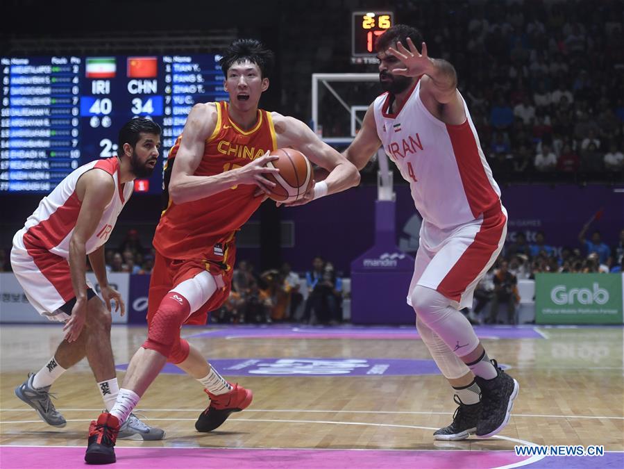 (SP)INDONESIA-JAKARTA-ASIAN GAMES-MEN'S BASKETBALL FINAL-CHINA VS IRAN