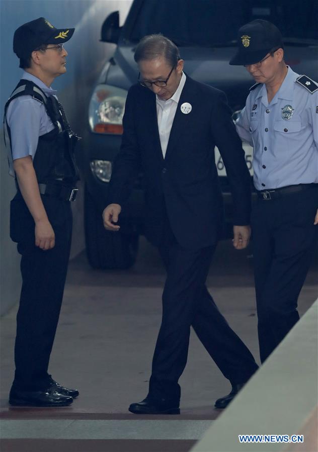 SOUTH KOREA-SEOUL-FORMER PRESIDENT-LEE MYUNG BAK-FINAL COURT HEARING