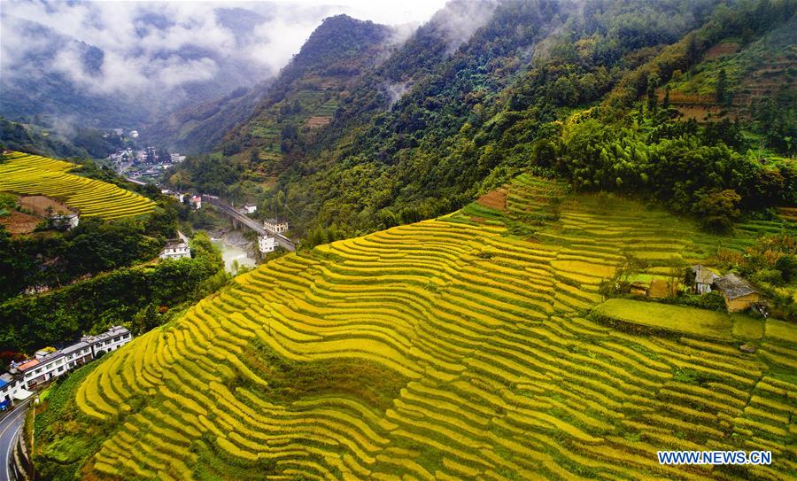 CHINA-SHAANXI-TERRACED FIELDS (CE)