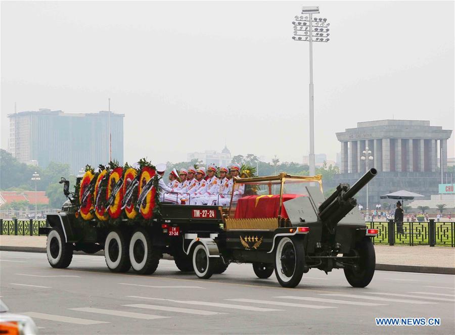 VIETNAM-HANOI-VIETNAMESE PRESIDENT TRAN DAI QUANG-STATE FUNERAL