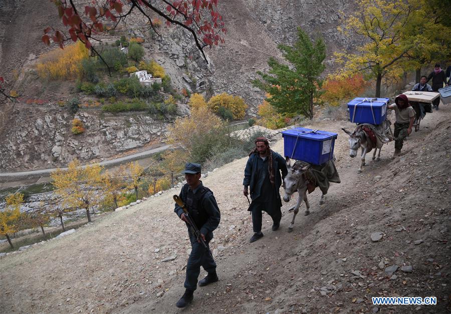 AFGHANISTAN-PANJSHIR-ELECTION MATERIALS