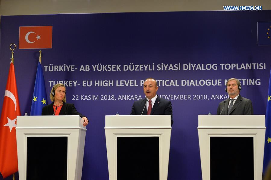 TURKEY-ANKARA-EU-PRESS CONFERENCE