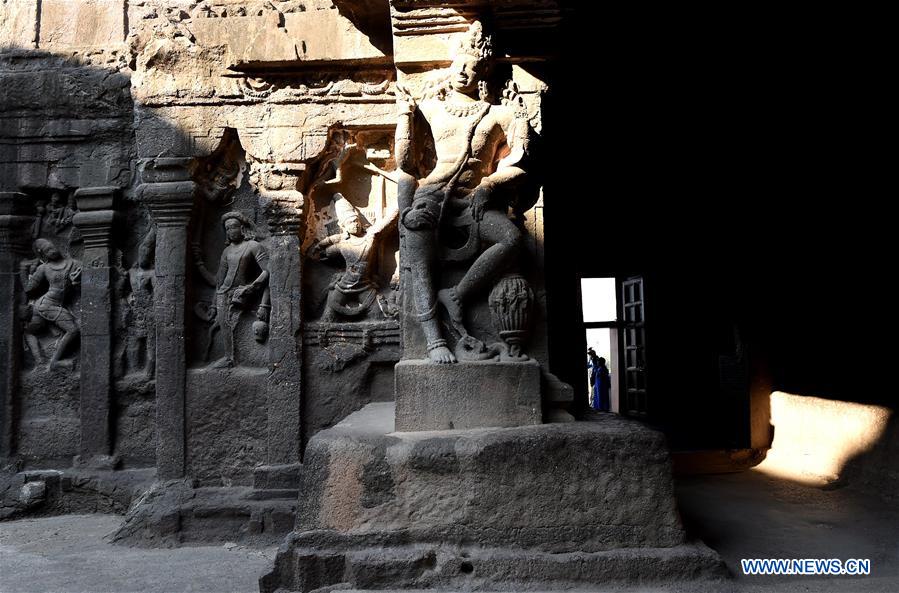 INDIA-AURANGABAD-CULTURAL HERITAGE-ELLORA CAVES