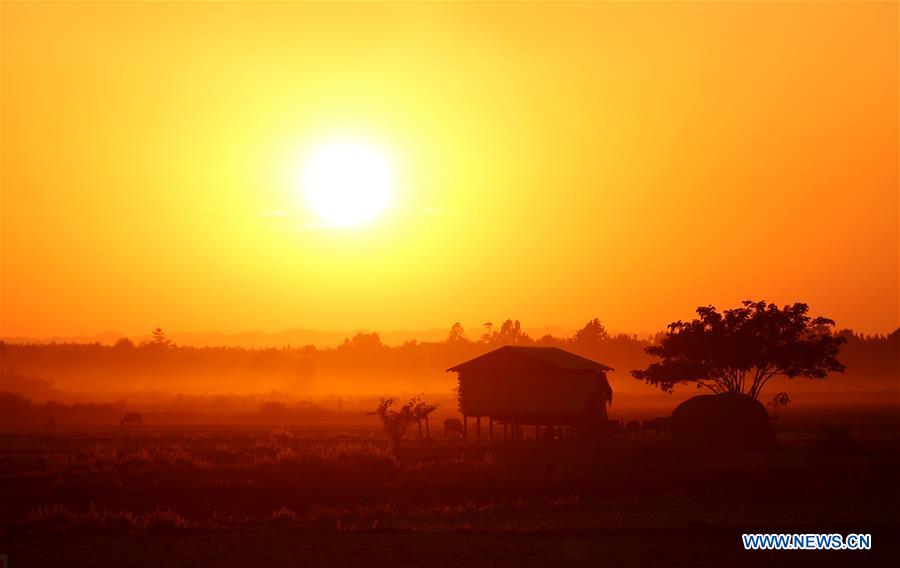 MYANMAR-NAY PYI TAW-SUNSET