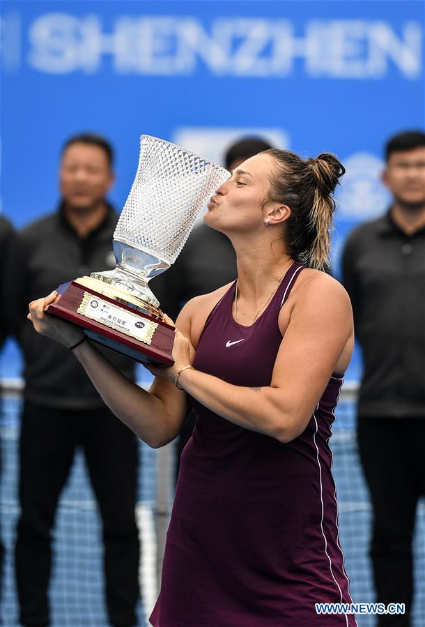 (SP)CHINA-SHENZHEN-TENNIS-WTA-SHENZHEN OPEN-FINAL(CN)