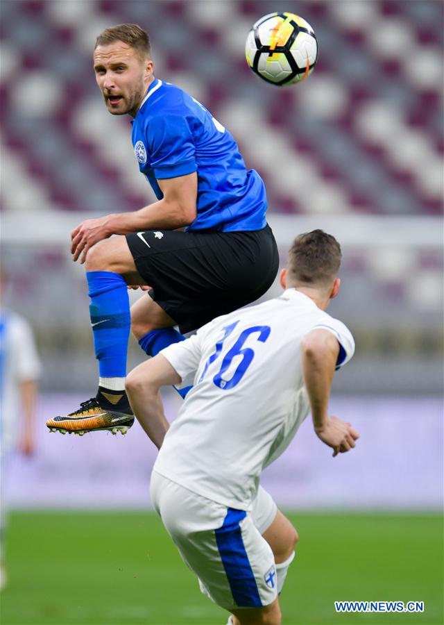 (SP)QATAR-DOHA-SOCCER-INT'L FRIENDLY-ESTONIA VS FINLAND