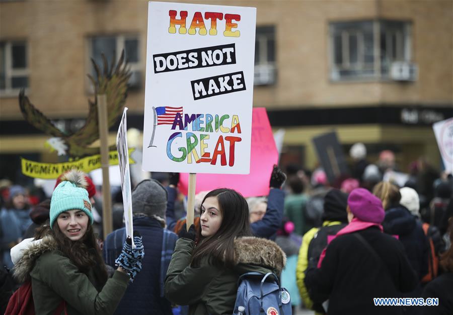 U.S.-NEW YORK-WOMEN'S MARCH