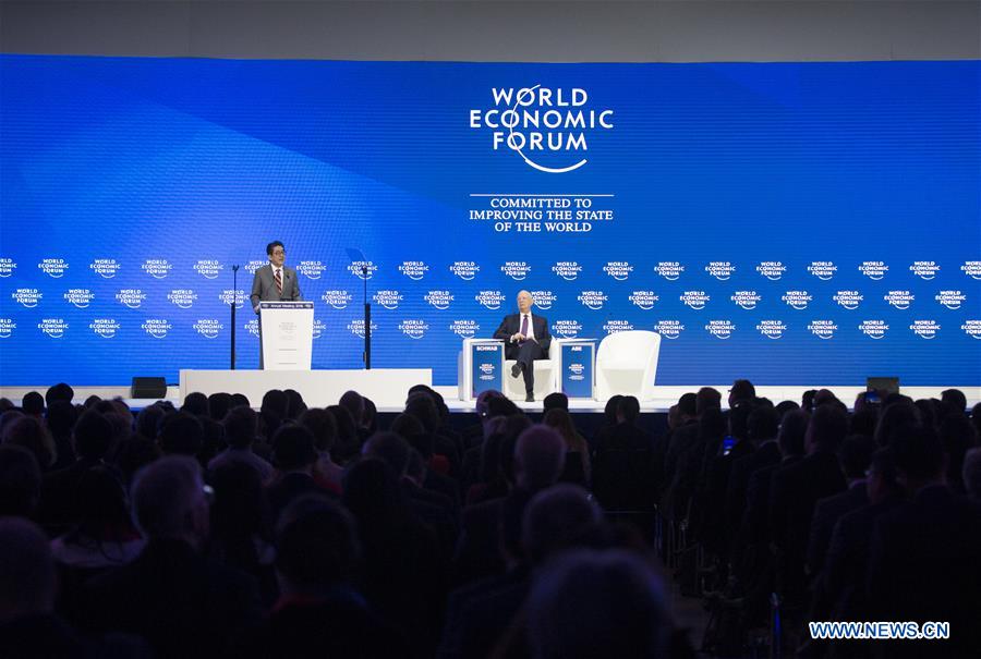 SWITZERLAND-DAVOS-WORLD ECONOMIC FORUM-JAPAN-ABE