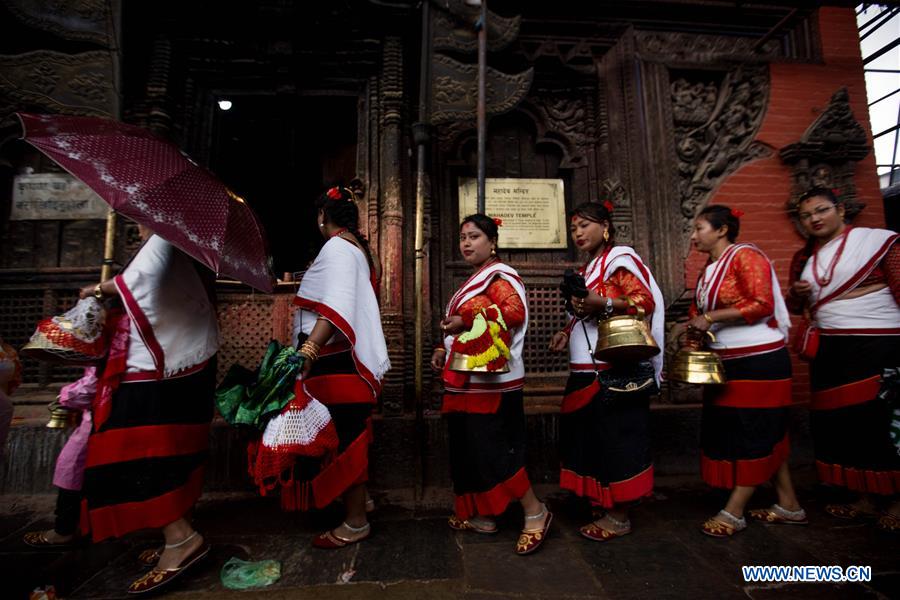 NEPAL-LALITPUR-FESTIVAL-BHIMSEN PUJA