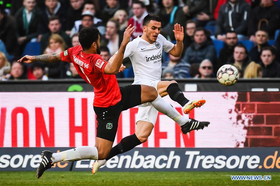 (SP)GERMANY-HANOVER-SOCCER-BUNDESLIGA-HANOVER 96 VS FRANKFURT