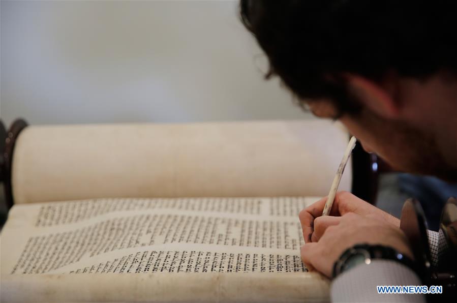 ISRAEL-MODI'IN-NEW TORAH SCROLL-INAUGURATION