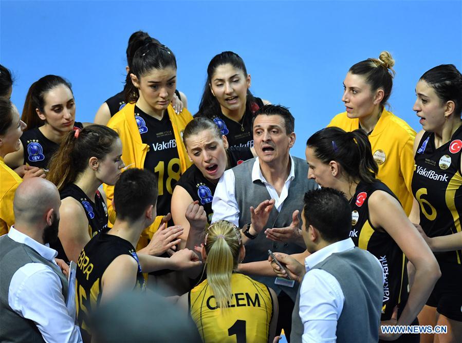 (SP)TURKEY-ISTANBUL-VOLLEYBALL-TURKISH WOMEN LEAGUE-VAKIFBANK VS FENERBAHCE