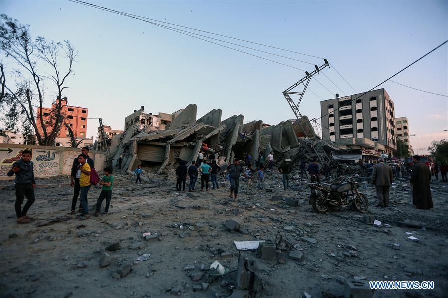 MIDEAST-GAZA-AIRSTRIKES