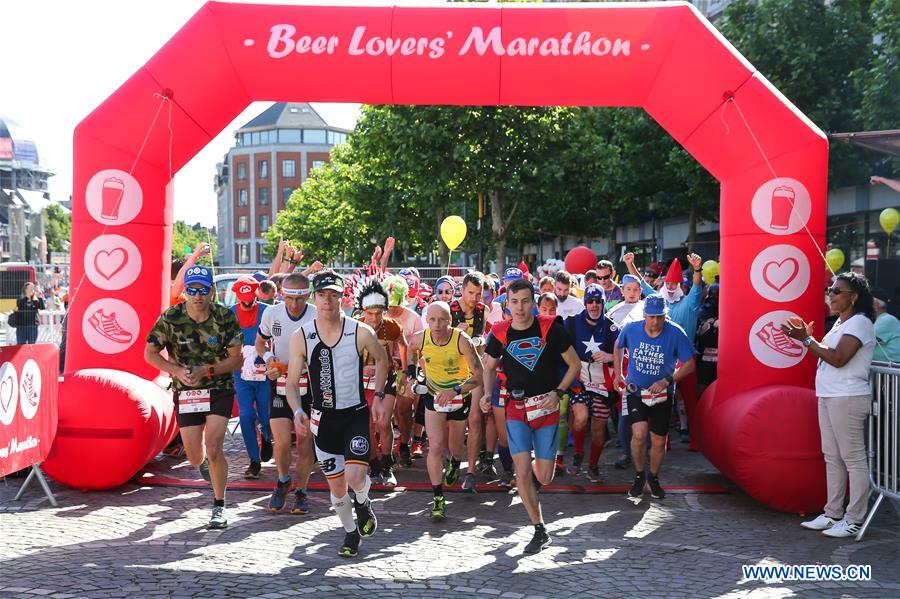 (SP)BELGIUM-LIEGE-BEER LOVERS' MARATHON