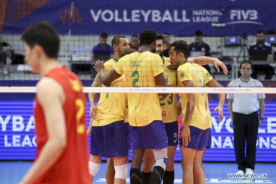 (SP)PORTUGAL-GONDOMAR-VOLLEYBALL-FIVB NATIONS LEAGUE-CHINA VS BRAZIL