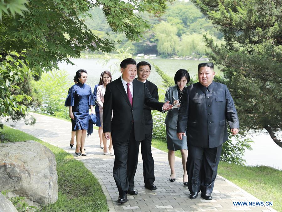 DPRK-PYONGYANG-CHINA-XI JINPING-KIM JONG UN-MEETING