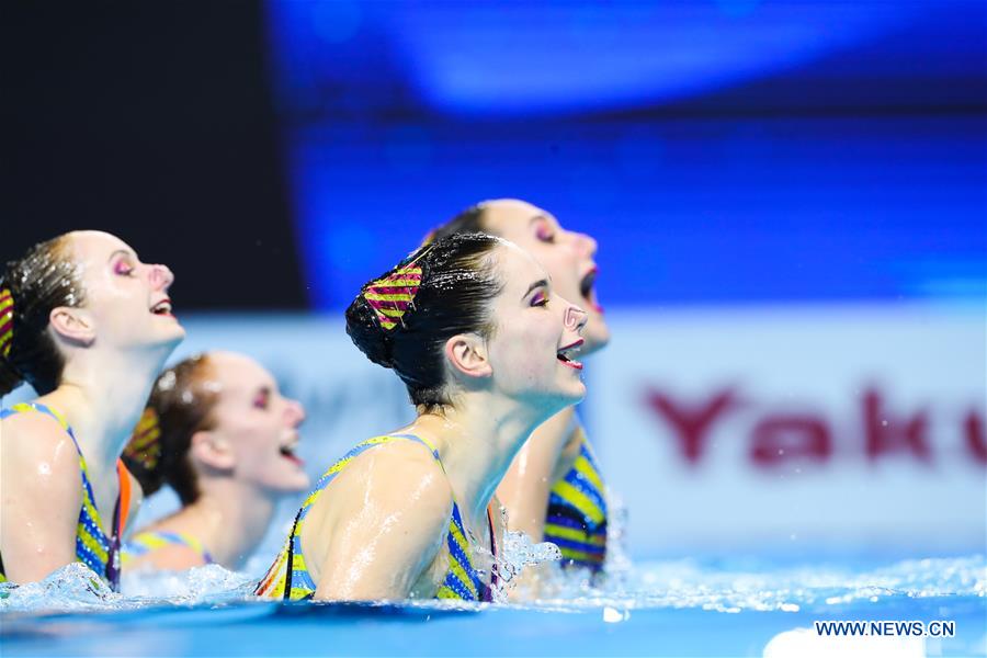 (SP)SOUTH KOREA-GWANGJU-FINA WORLD CHAMPIONSHIPS-ARTISTIC SWIMMING-TEAM TECHNICAL PRELIMINARY