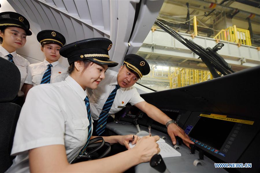 CHINA-SHAANXI-FEMALE BULLET TRAIN DRIVERS (CN)