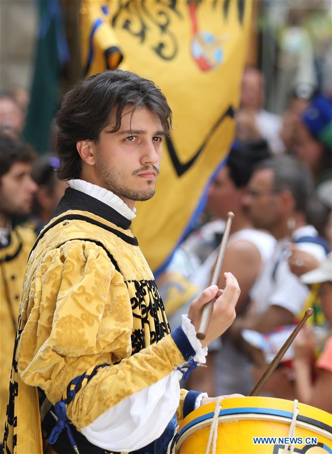 ITALY-SIENA-HORSE RACE-PALIO-PARADE