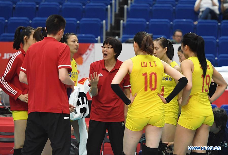 (SP)JAPAN-YOKOHAMA-VOLLEYBALL-WOMEN'S WORLD CUP-CHN VS CMR