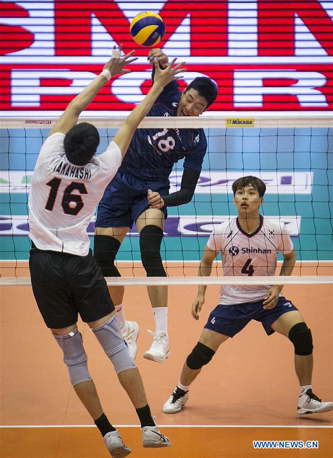 (SP)IRAN-TEHRAN-VOLLEYBALL-ASIAN MEN'S CHAMPIONSHIP-SOUTH KOREA VS JAPAN