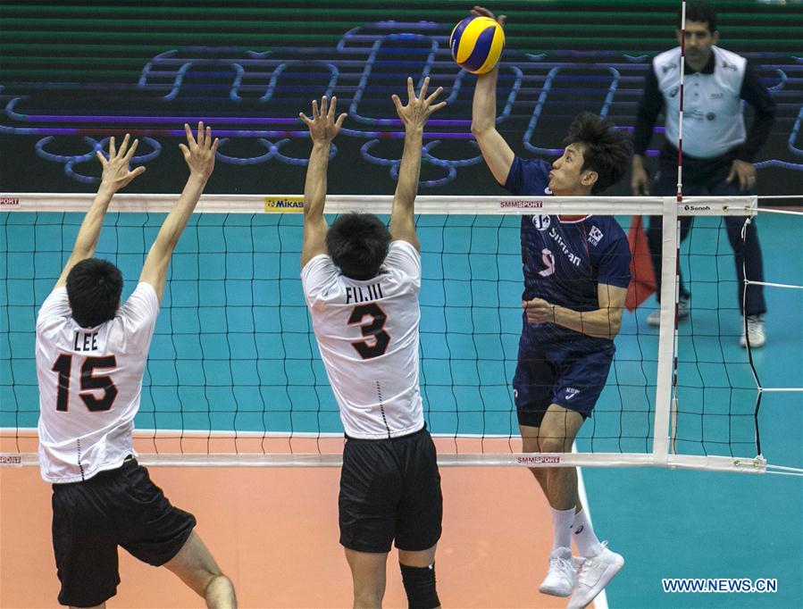 (SP)IRAN-TEHRAN-VOLLEYBALL-ASIAN MEN'S CHAMPIONSHIP-SOUTH KOREA VS JAPAN