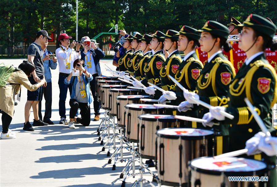 CHINA-BEIJING-MILITARY PARADE-TRAINING-JOURNALISTS-VISIT (CN)