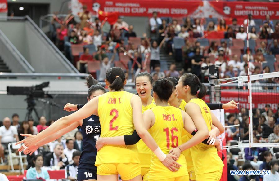 (SP)JAPAN-OSAKA-VOLLEYBALL-WOMEN'S WORLD CUP-CHN VS SRB