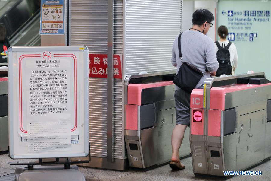 JAPAN-TOKYO-TYPHOON-HAGIBIS